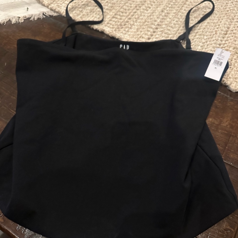 NWT GAP Black Gap XL tube Top with removable straps